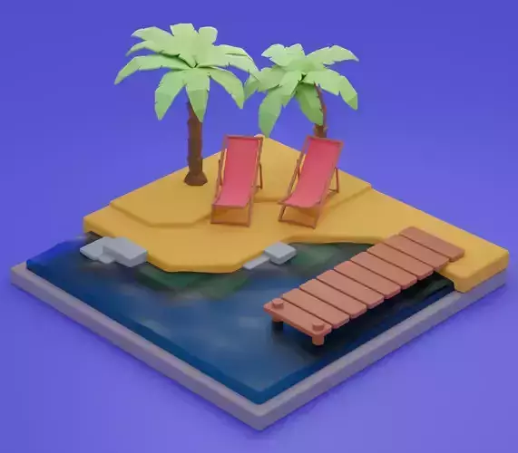 Isometric Beach