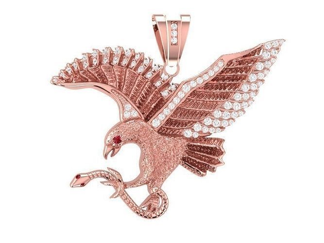 eagle pendant 211  3D print model