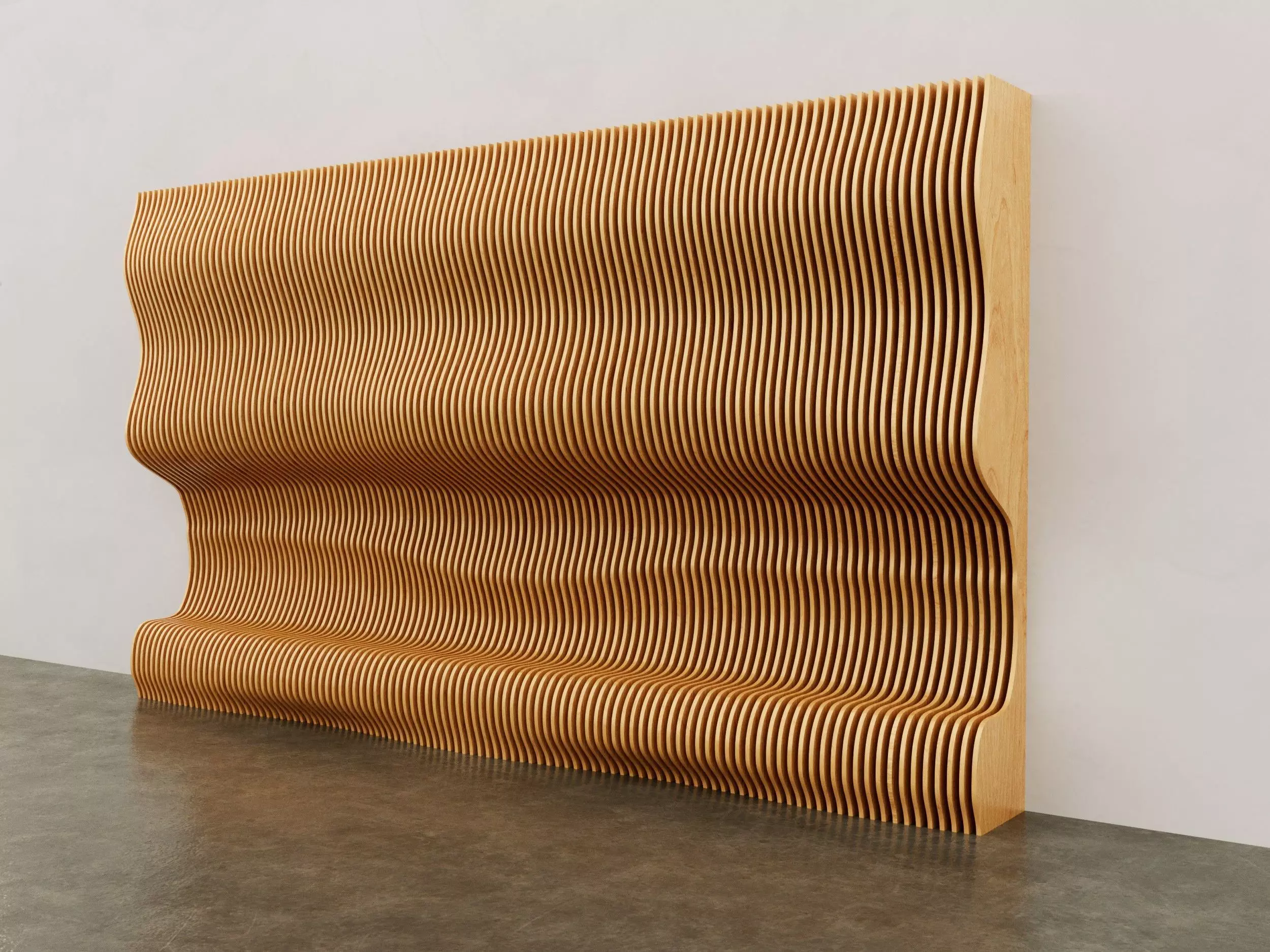 Parametric Wall 3D model_0