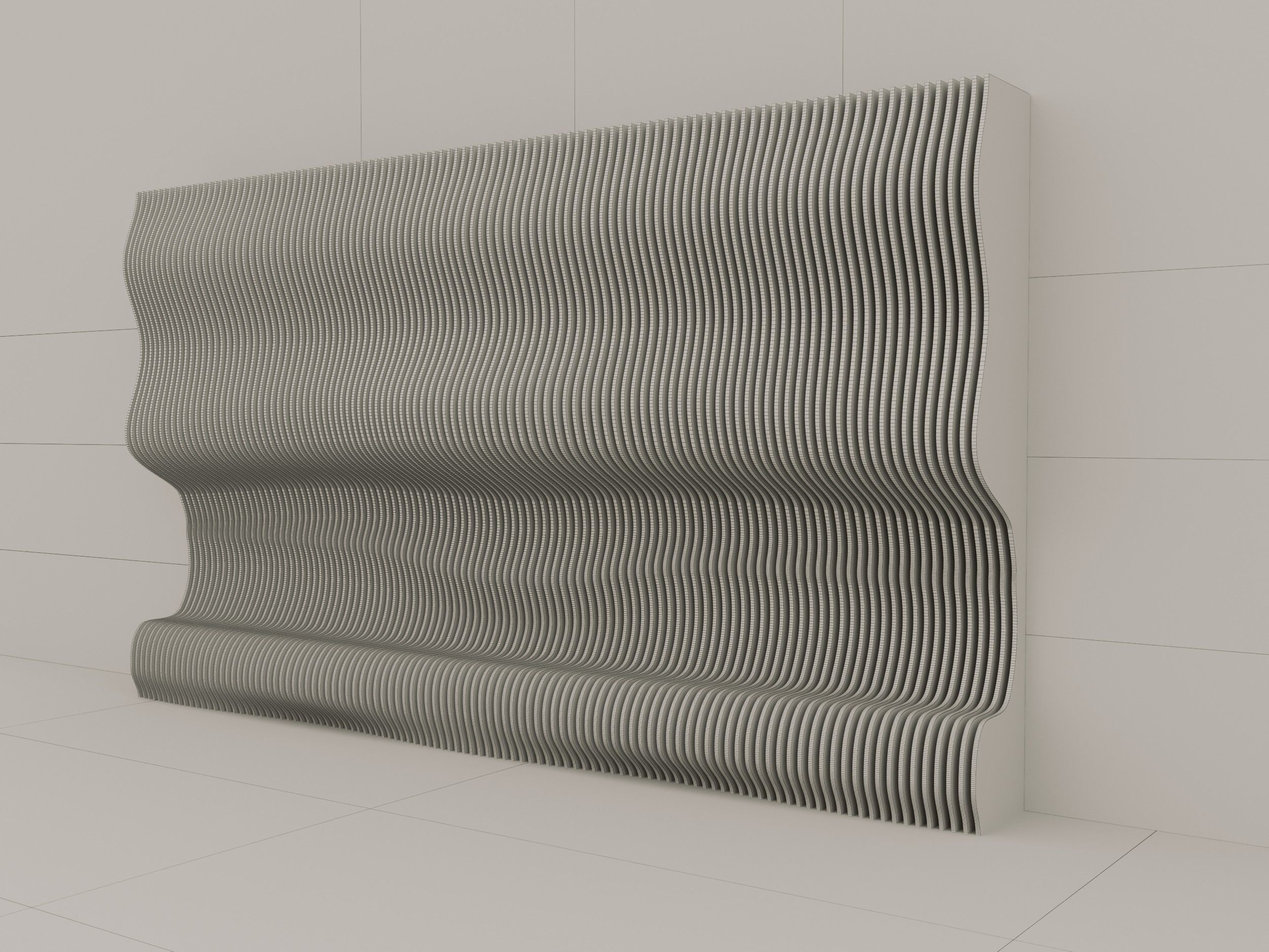 Parametric Wall 3D model_2