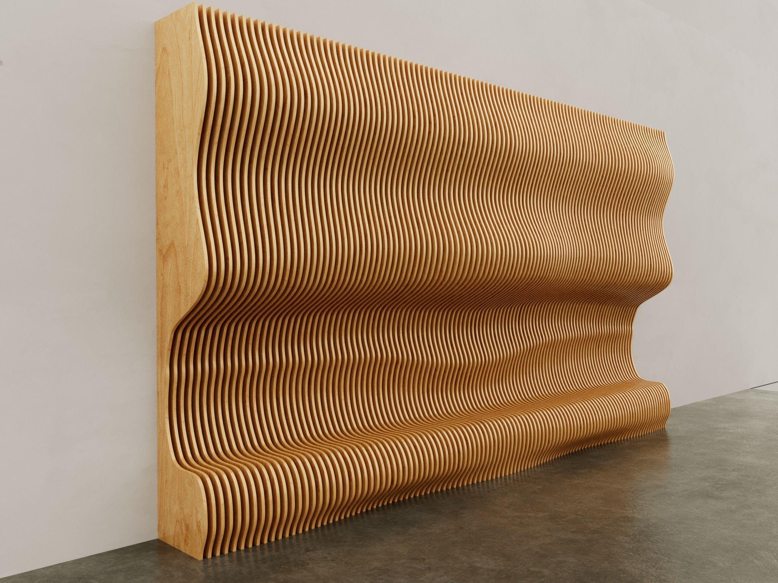 Parametric Wall 3D model_3