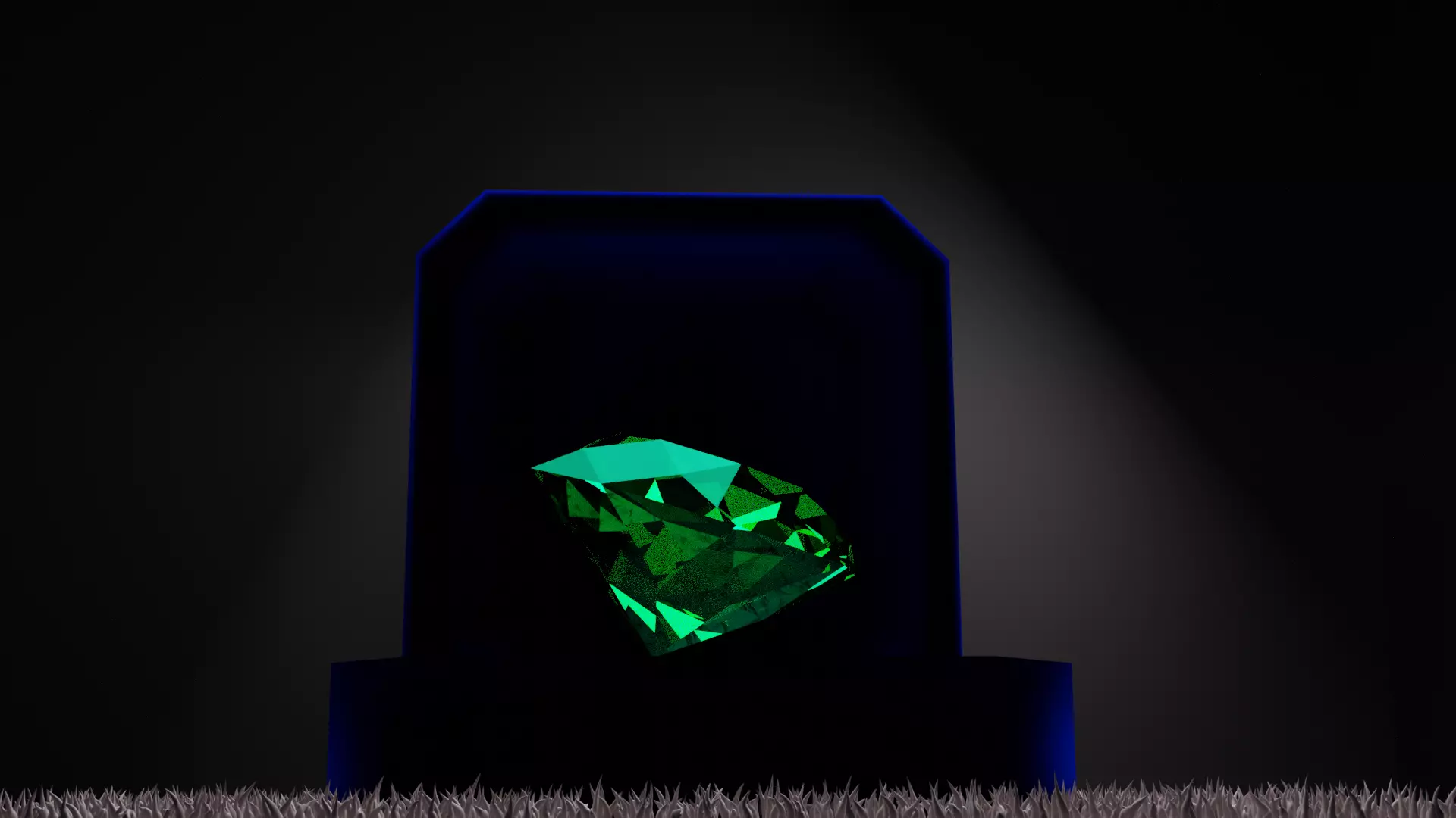 diamond emerald in tomb 3D print model_0