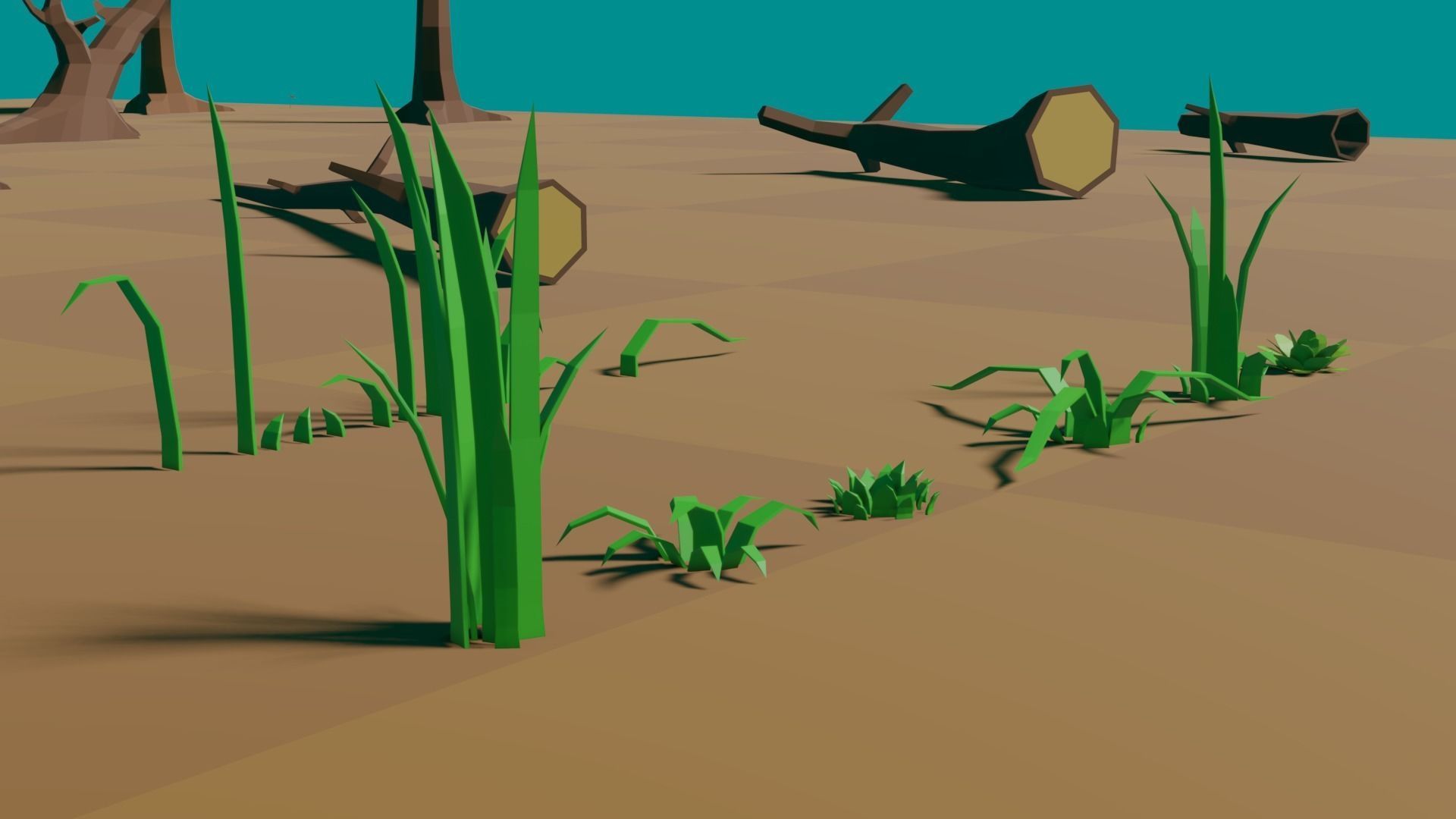 Forest asset pack - low poly Low-poly 3D model_3