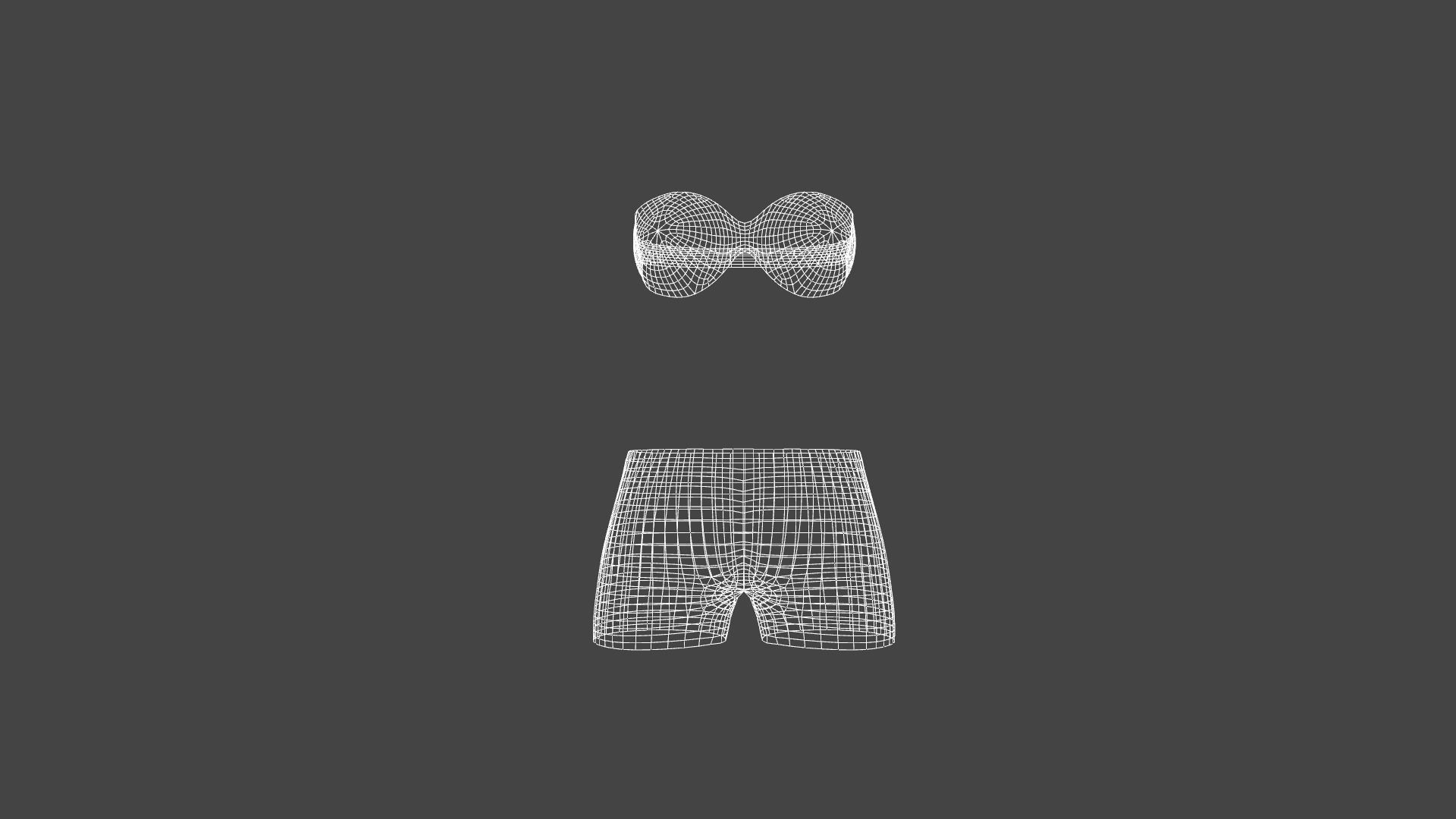 Pants Bra Set Free 3D model_5