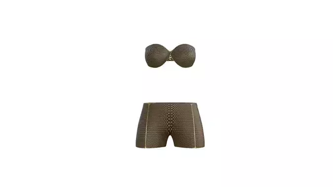 Pants Bra Set Free 3D model