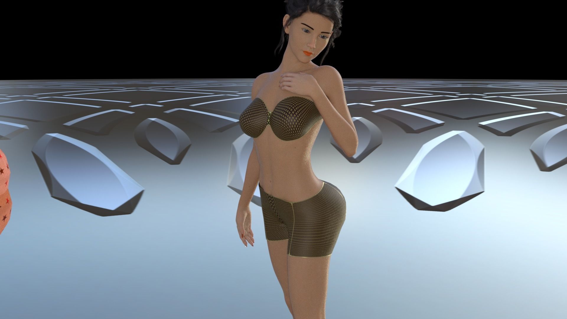 Pants Bra Set Free 3D model_3