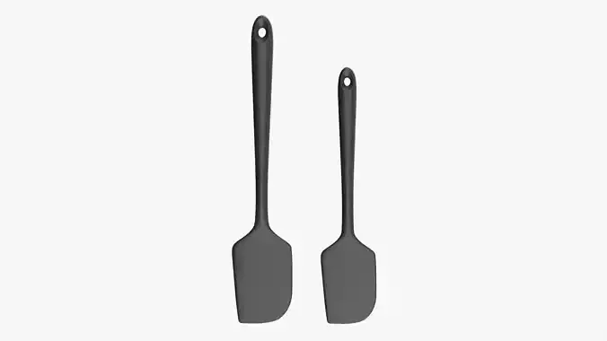 Kitchen spatula set 3D model