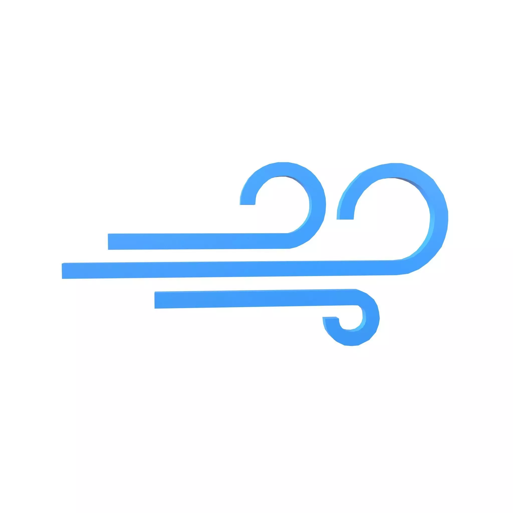 Weather Wind Symbol v1 003 Low-poly 3D model