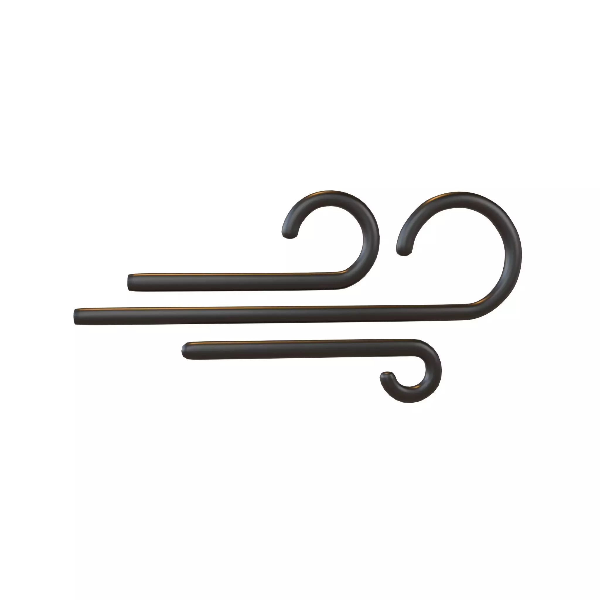 Weather Wind Symbol v2 002 Low-poly 3D model