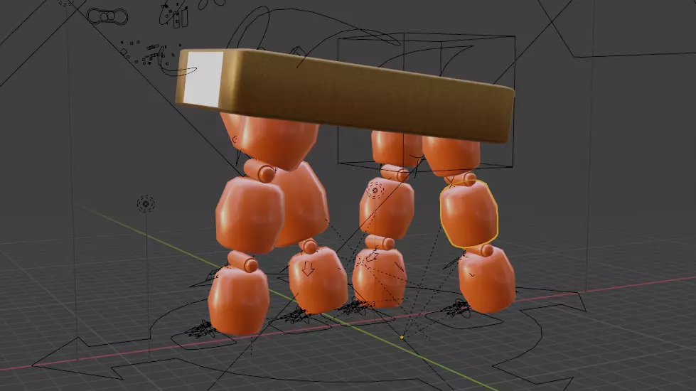 Spy Robot  Table Low-poly 3D model_0