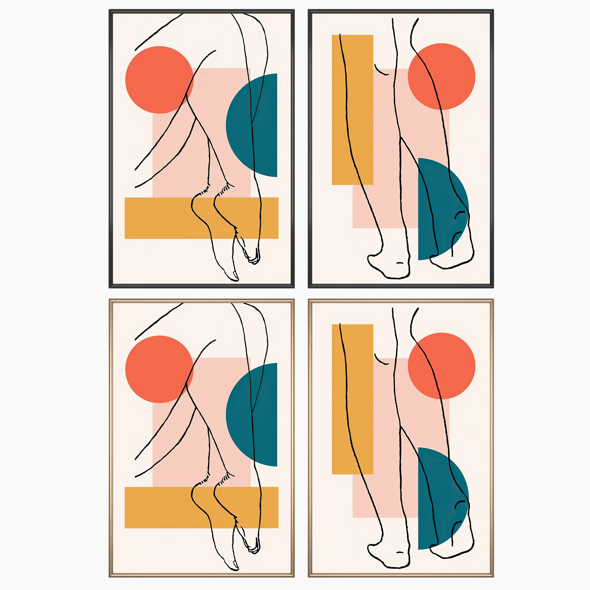 Wall Art Set 3492 3D model_1