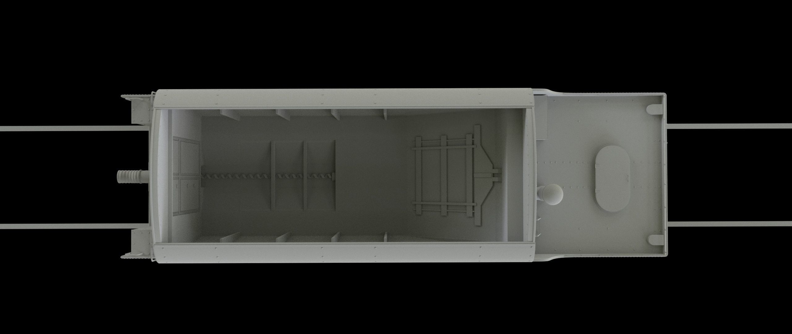 Locomotive and Coalcar model RIGGED 3D model_21