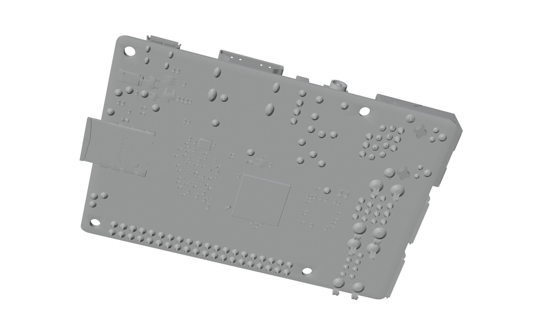 Raspberry pi 2 Low-poly 3D model_12