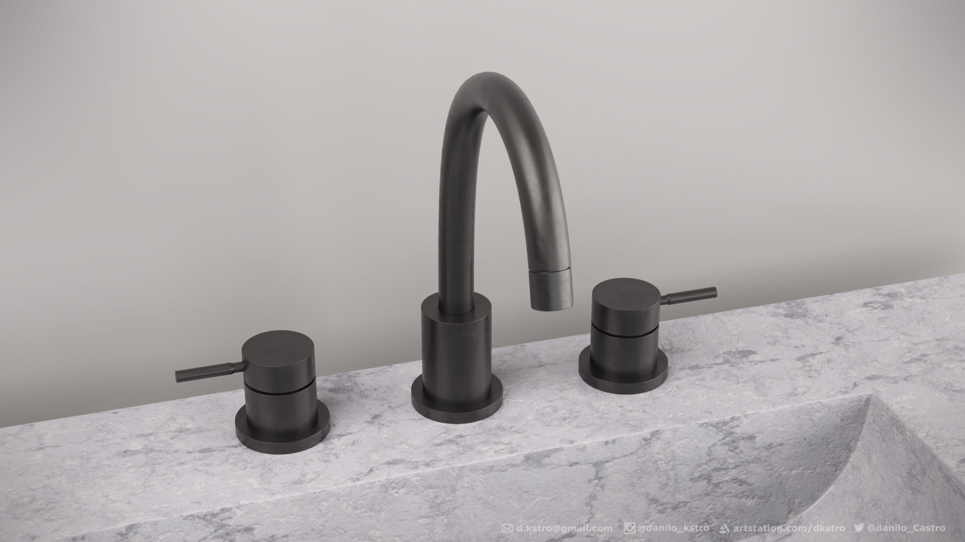 Bathroom Cabinet  3D model_3