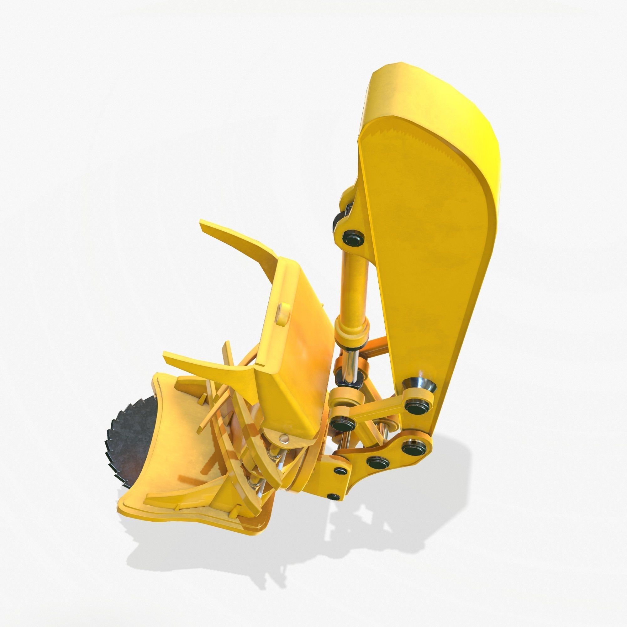 Feller Buncher Arm PBR Riged Low-poly 3D model_6