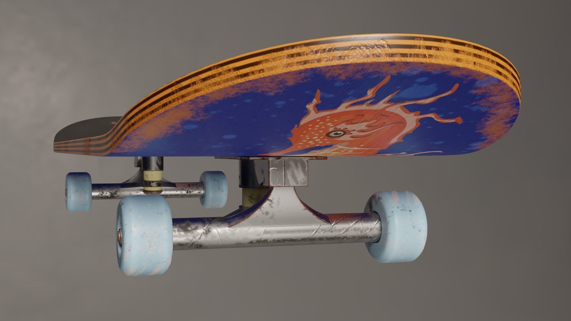Skateboard 3D model_9