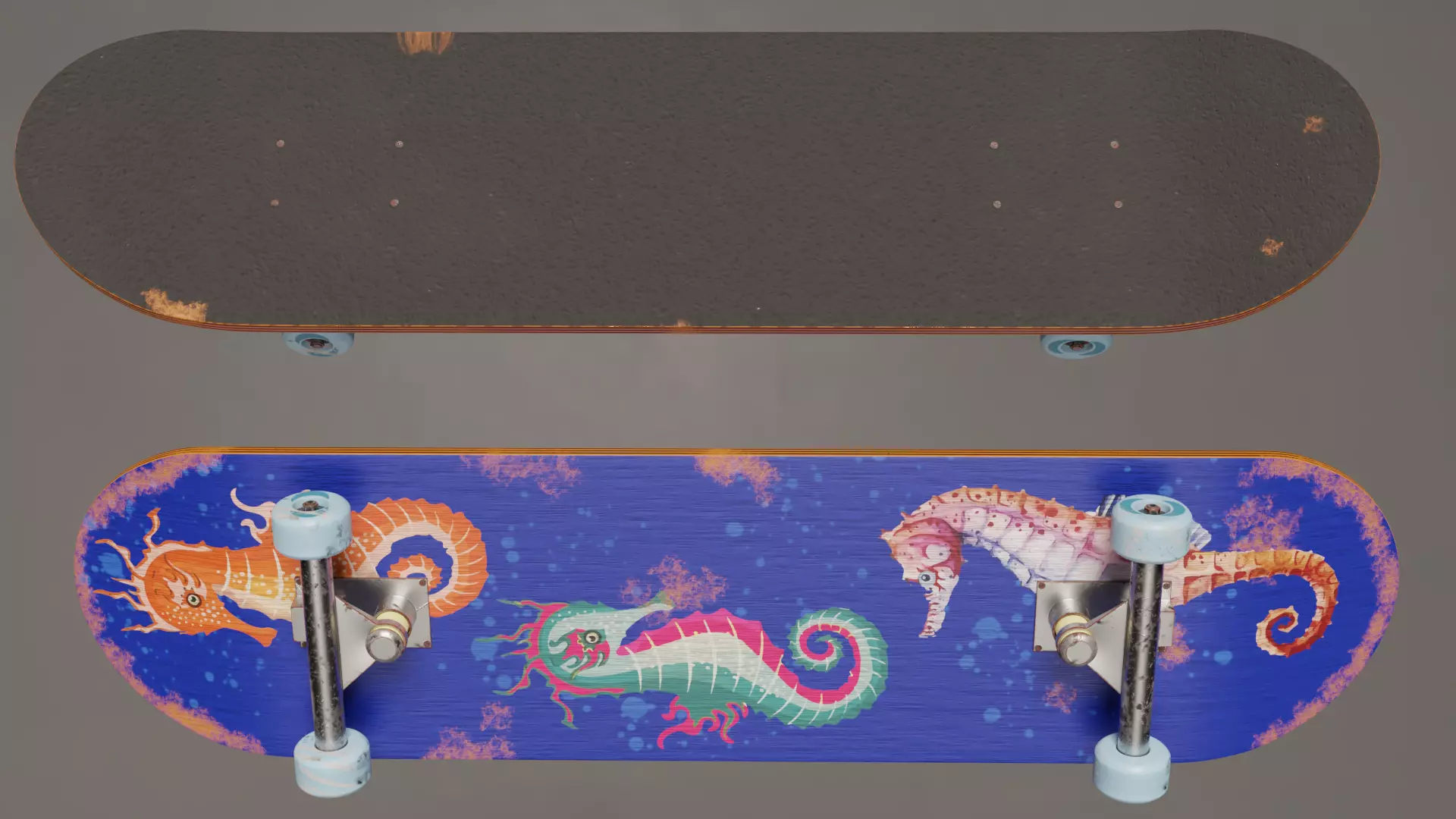 Skateboard 3D model_0