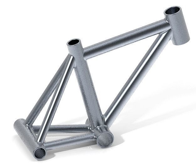Classic Bicycle Frame 3D print model_1