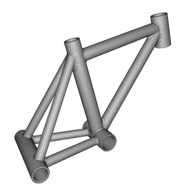 Classic Bicycle Frame 3D print model_3