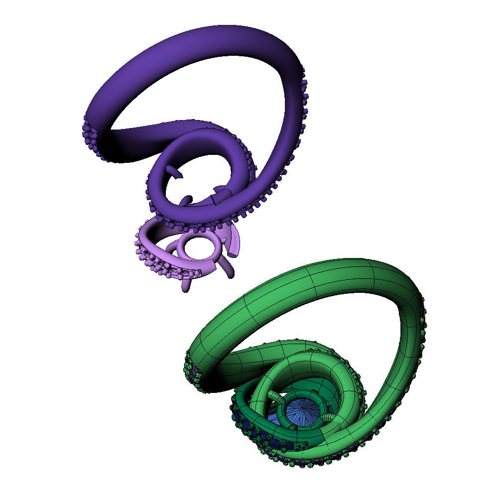 Trinity Ruban Ring 1ct 3D print model_13