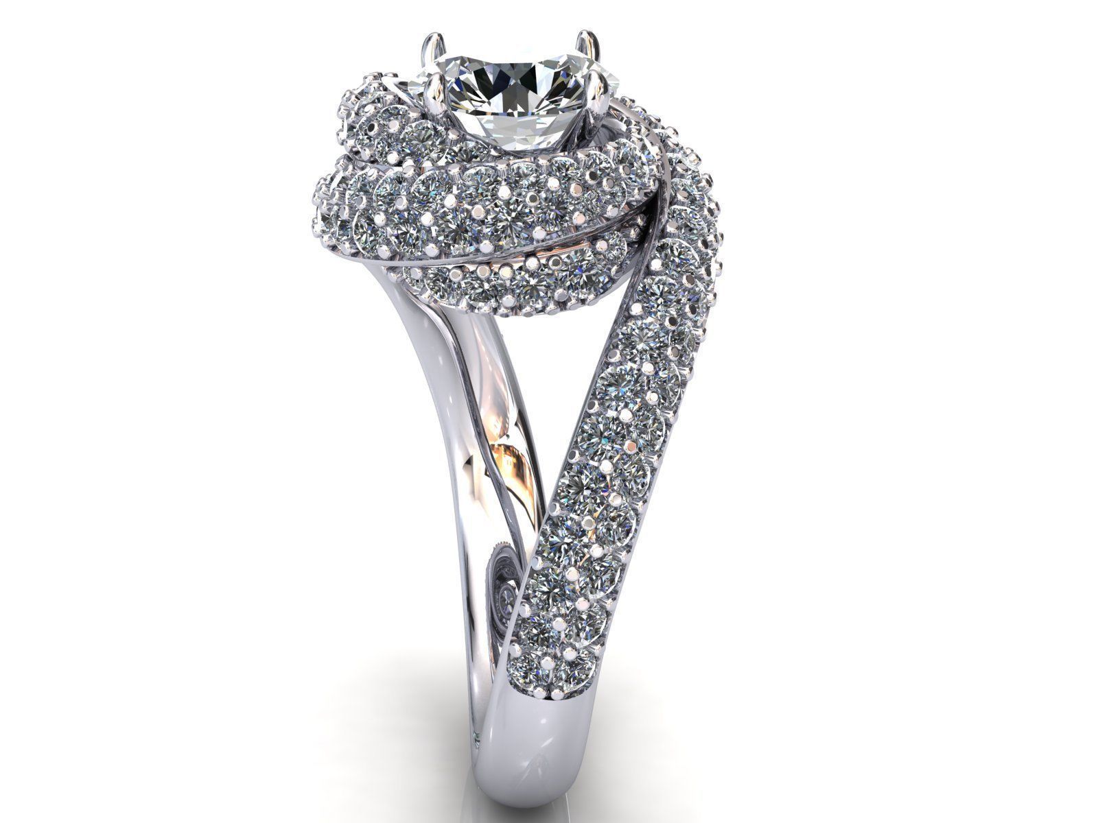 Trinity Ruban Ring 1ct 3D print model_4