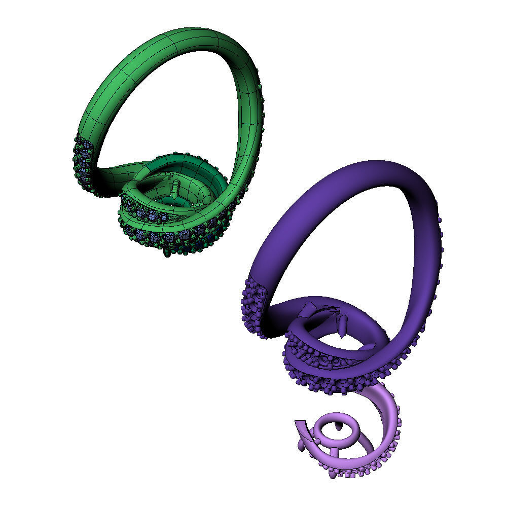 Trinity Ruban Ring 1ct 3D print model_14