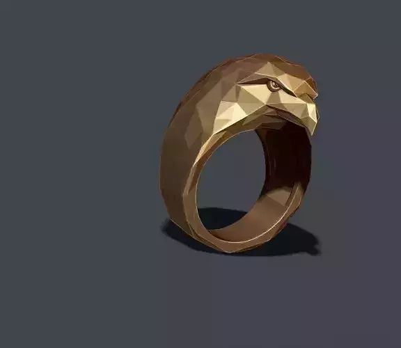 Eagle ring low poly