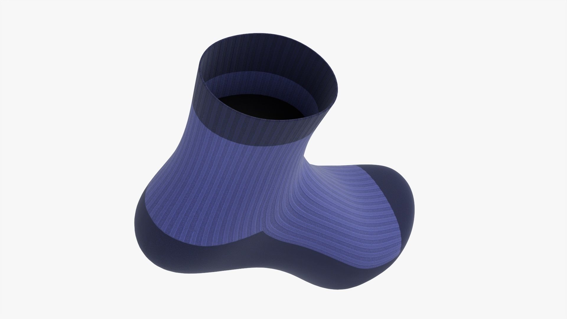 Regular sport sock 3D model_1