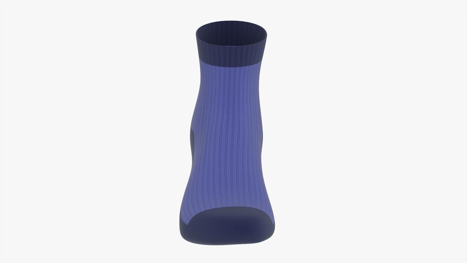 Regular sport sock 3D model_3