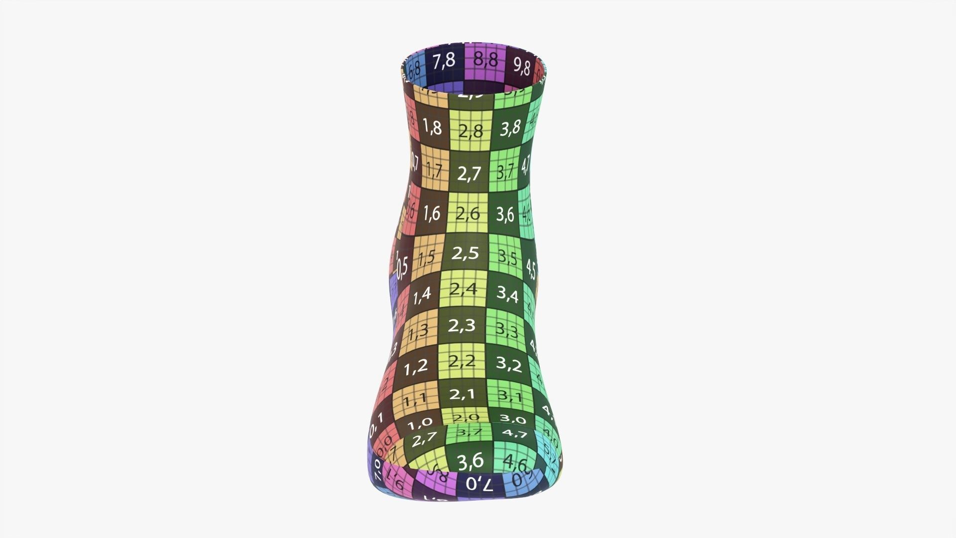 Regular sport sock 3D model_15