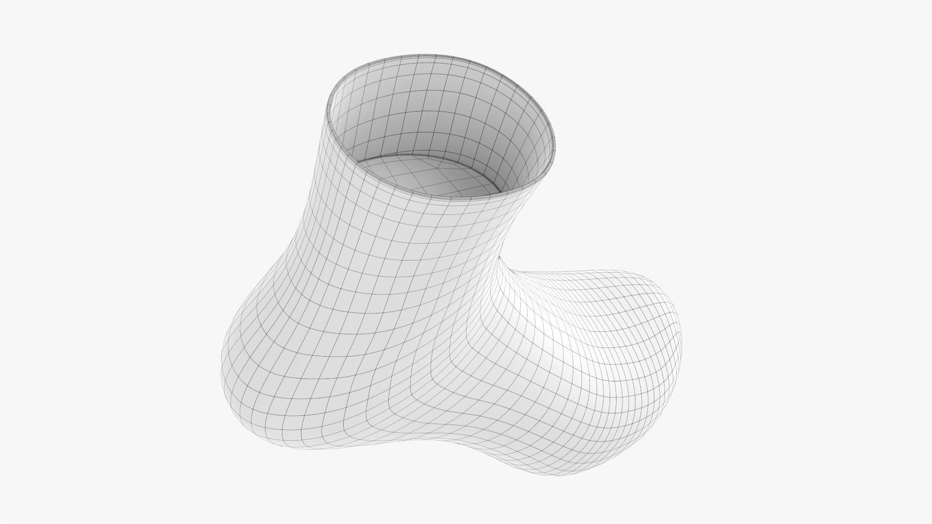 Regular sport sock 3D model_7