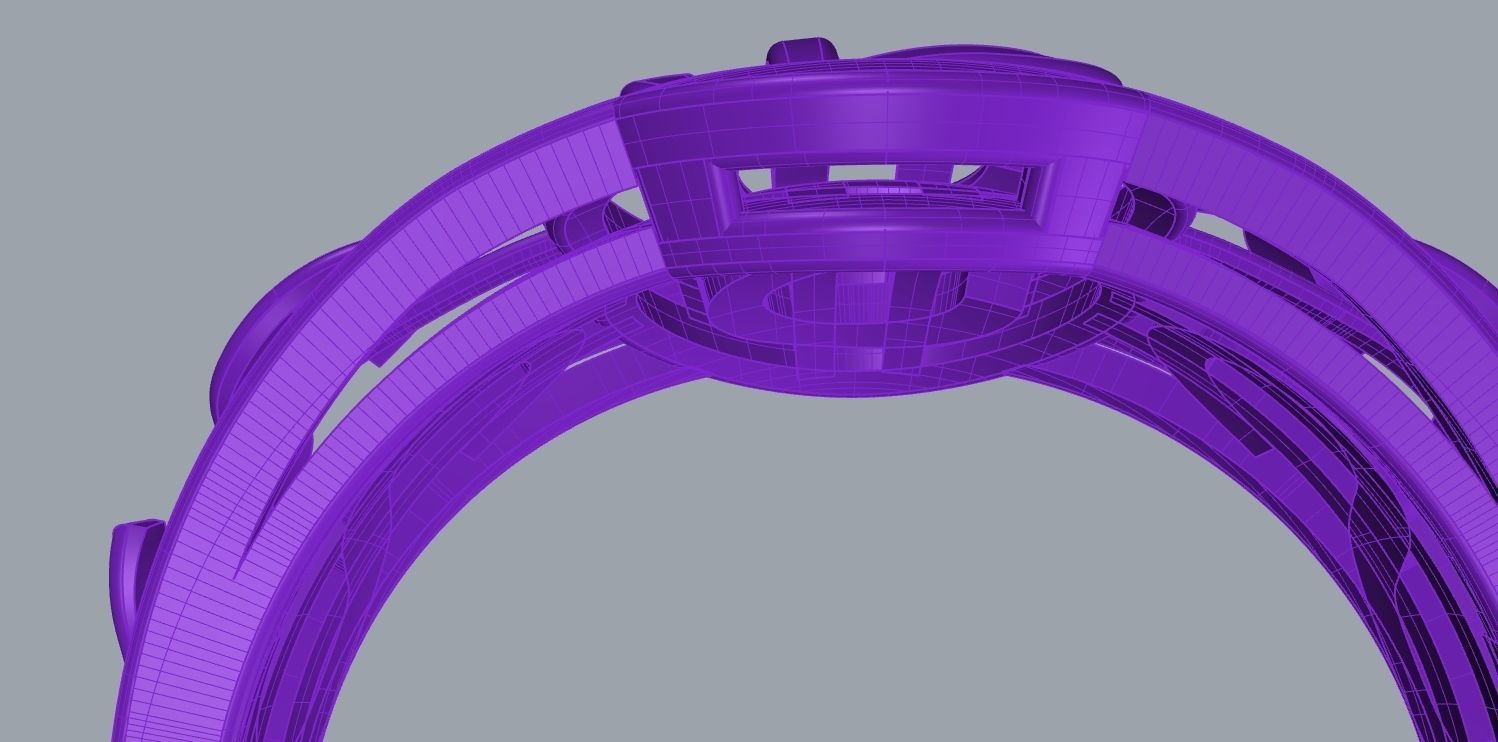 dollar ring 3D print model_7