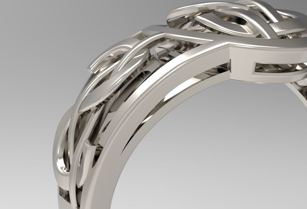 dollar ring 3D print model_29