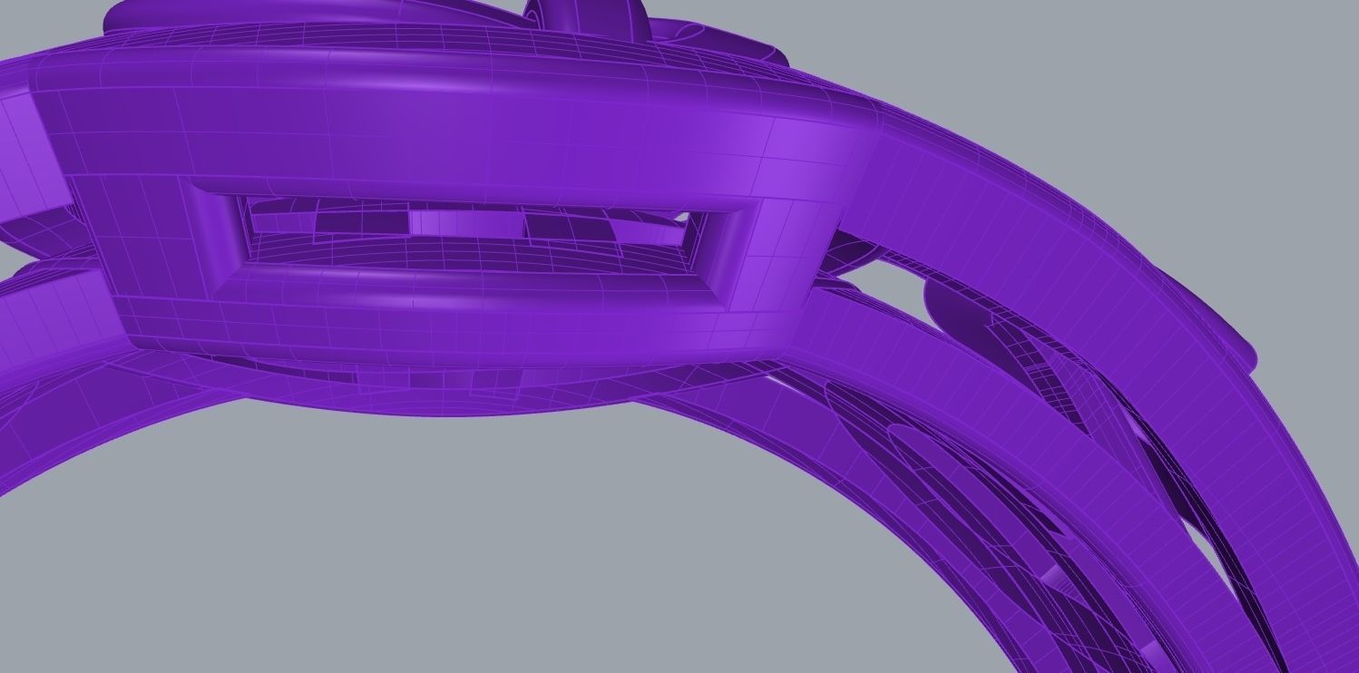 dollar ring 3D print model_5