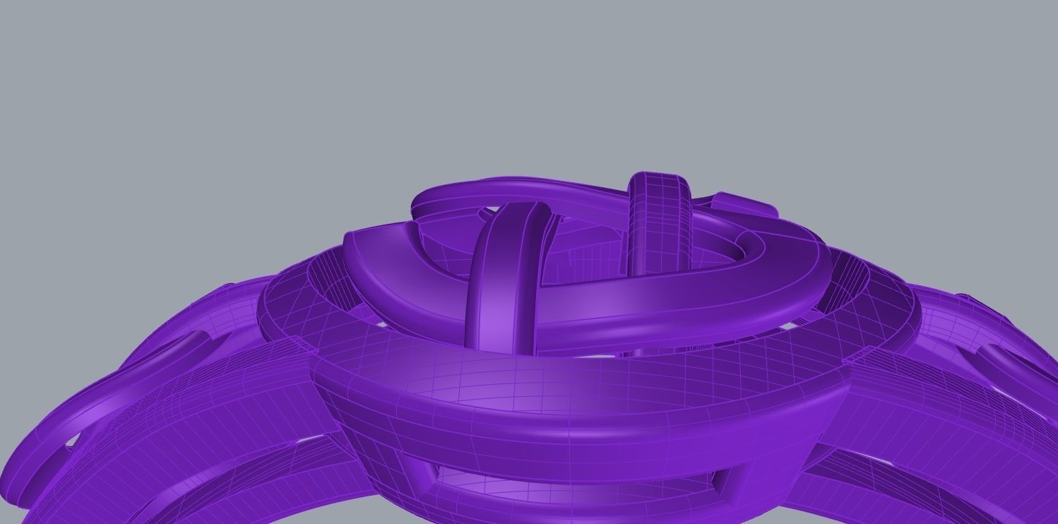 dollar ring 3D print model_13