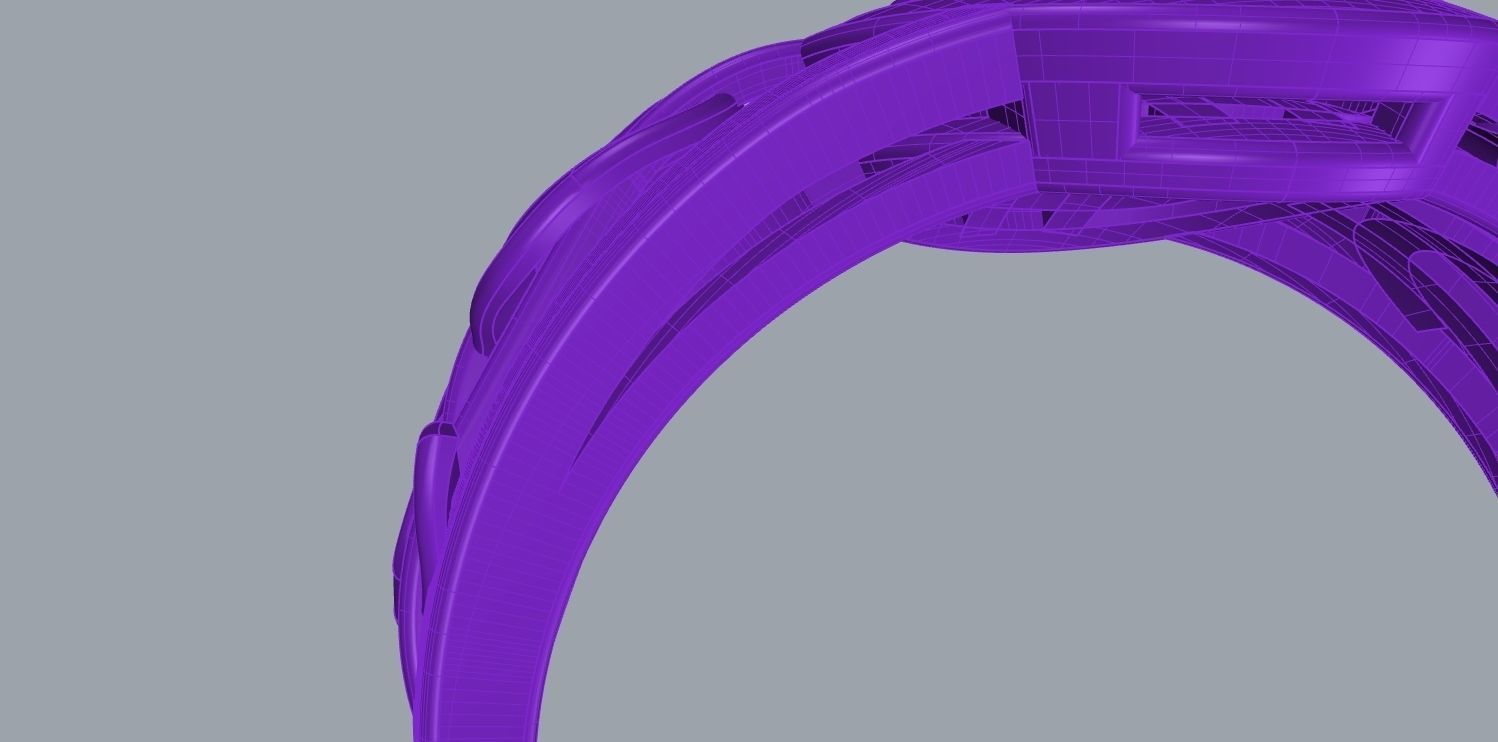 dollar ring 3D print model_18