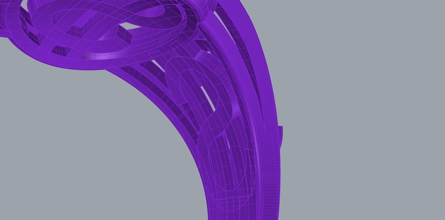 dollar ring 3D print model_17