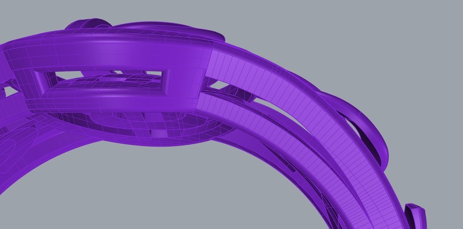 dollar ring 3D print model_6