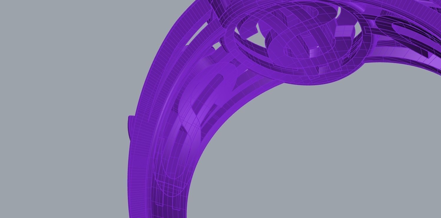 dollar ring 3D print model_19