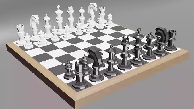 Low polly chess