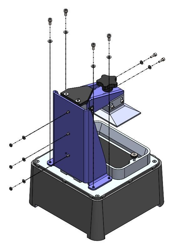 -BUNDLE- Y AND Z AXIS REINFORCEMENT FOR PHROZEN SONIC MINI 3D print model_3
