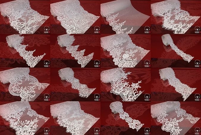 Fabric Vol 10 - Lace Borders and Trims Texture