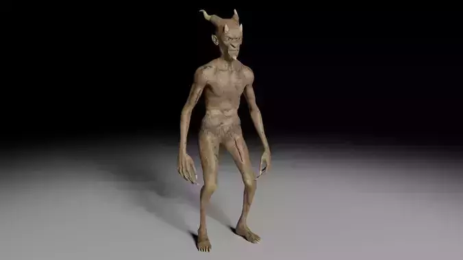 Evil Monster Catos Low-poly 3D model
