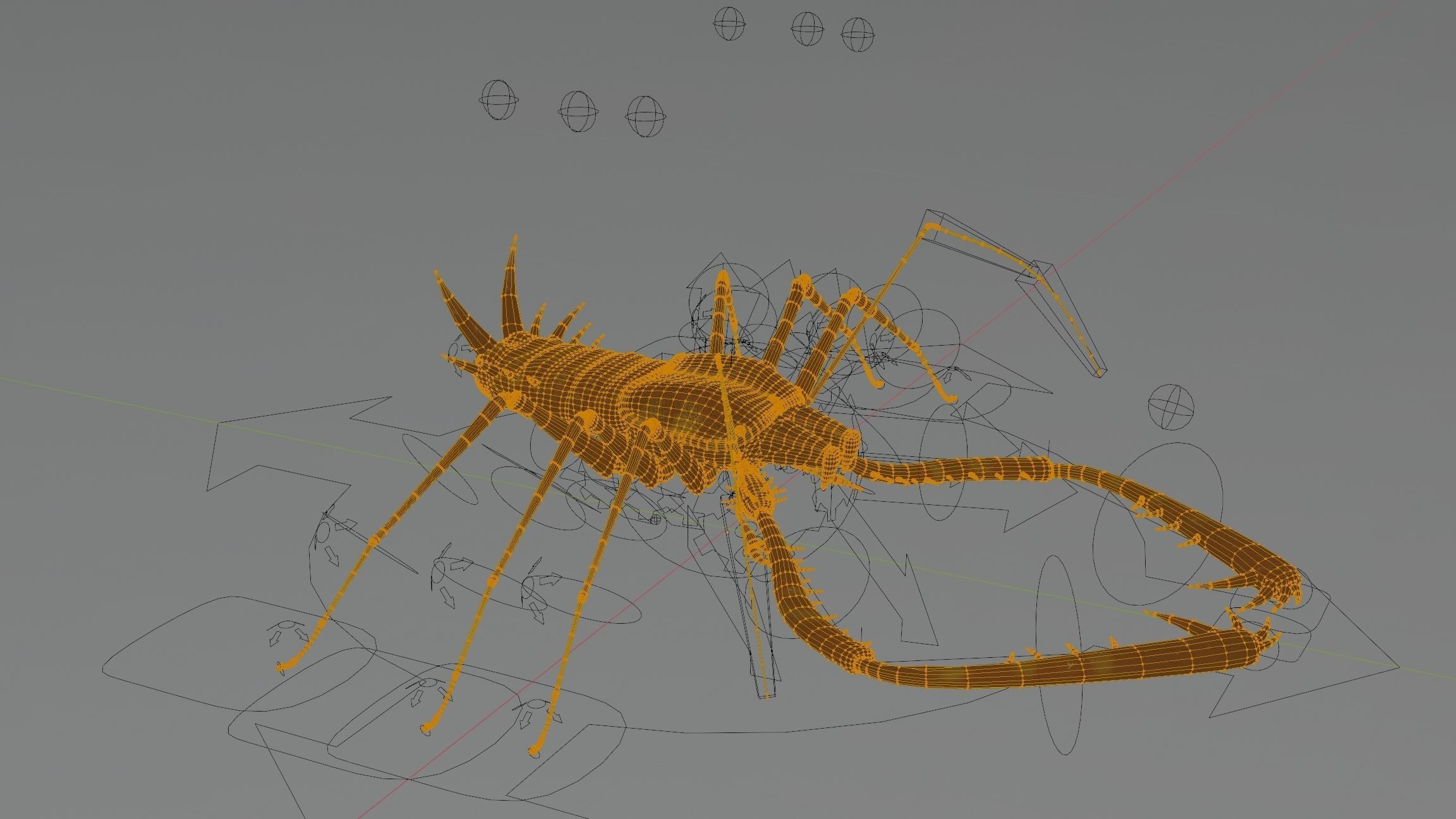 Giant Tick Low-poly 3D model_54