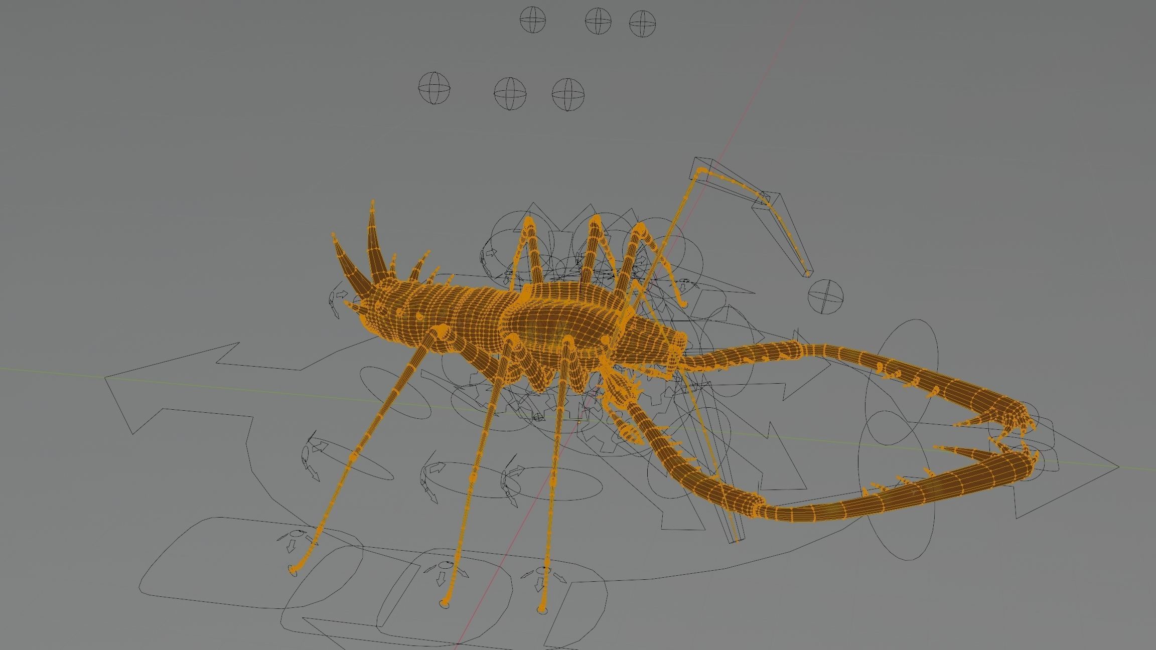Giant Tick Low-poly 3D model_52