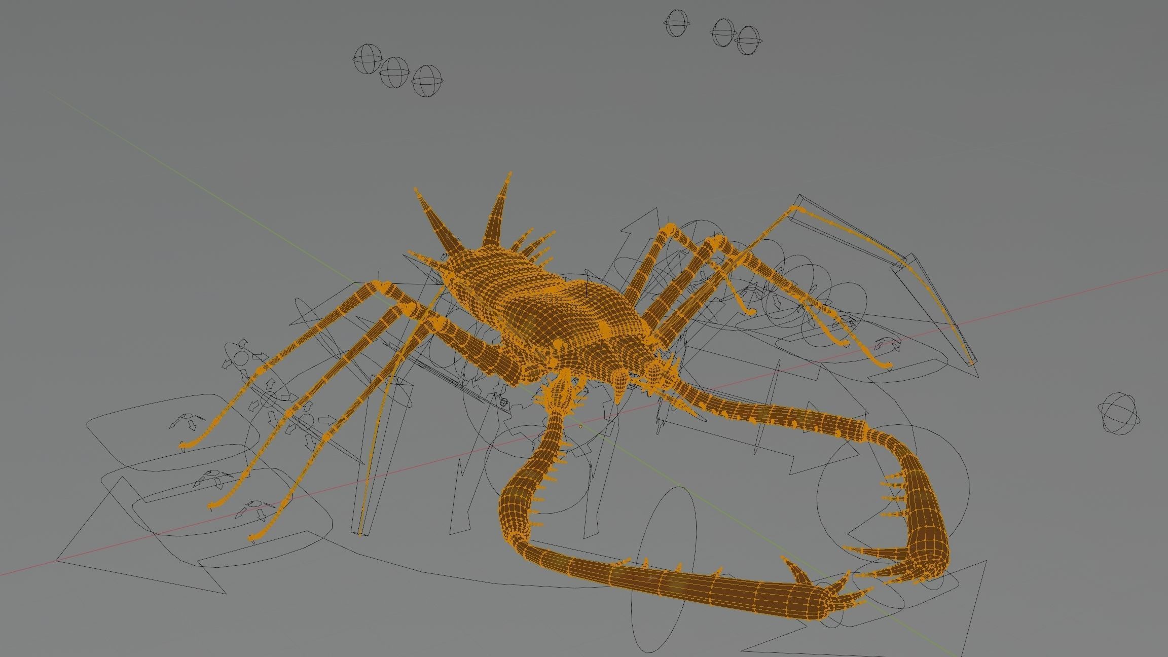 Giant Tick Low-poly 3D model_40