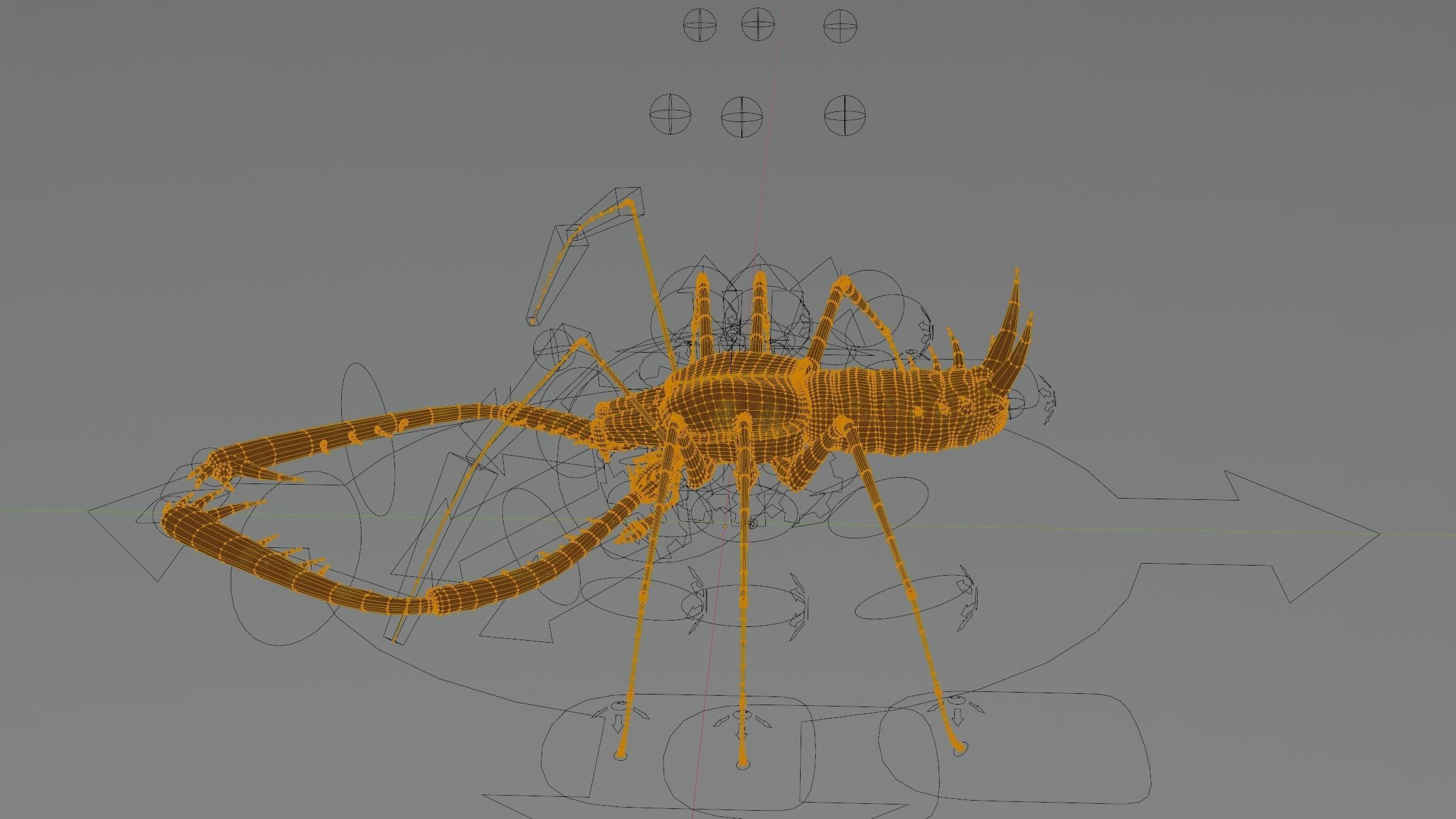 Giant Tick Low-poly 3D model_45