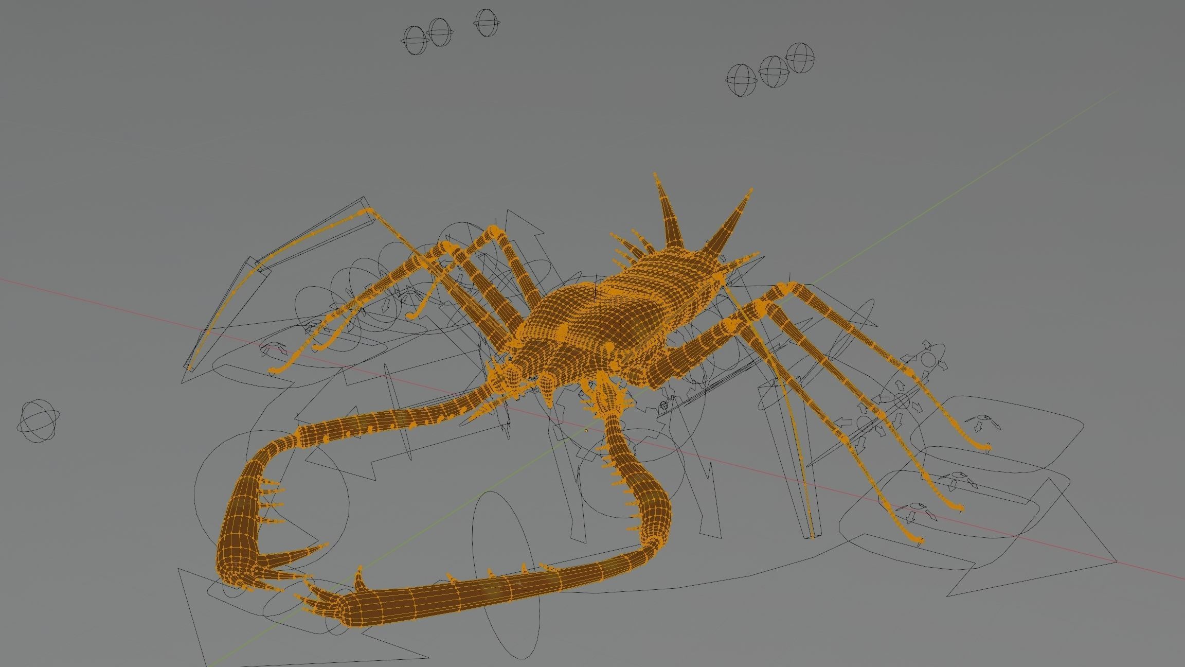 Giant Tick Low-poly 3D model_43