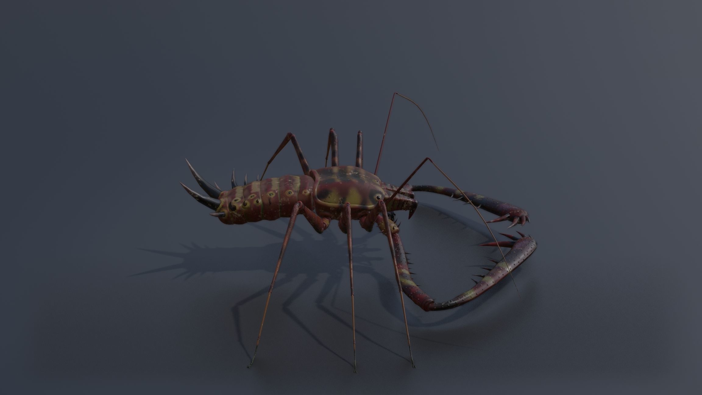 Giant Tick Low-poly 3D model_18