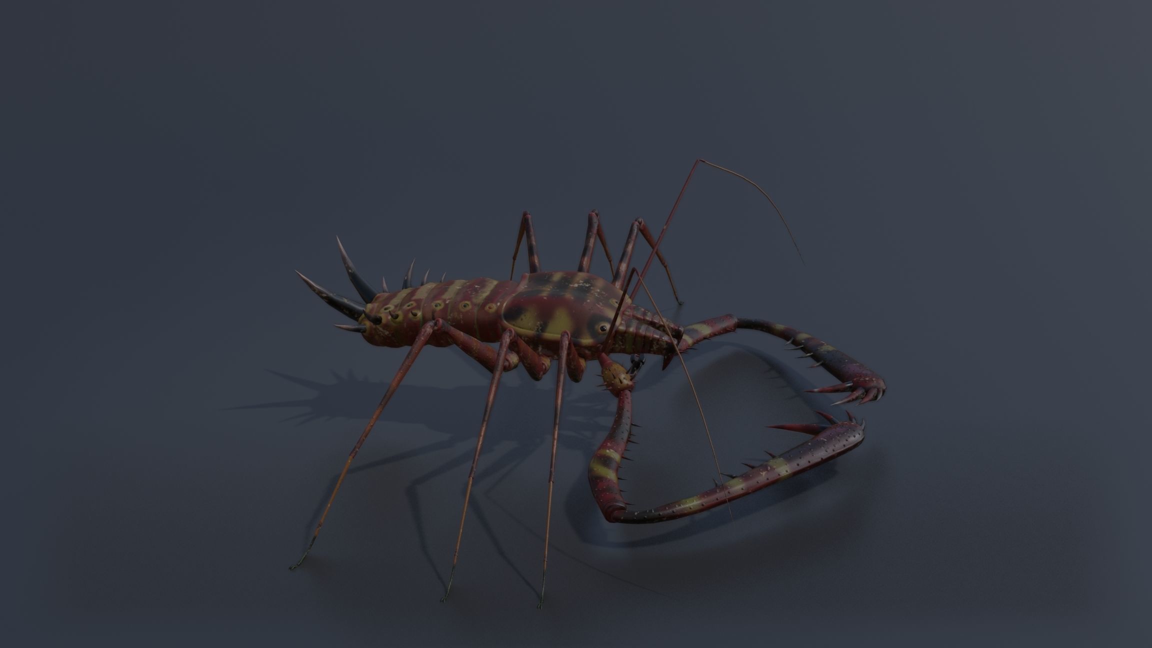 Giant Tick Low-poly 3D model_19